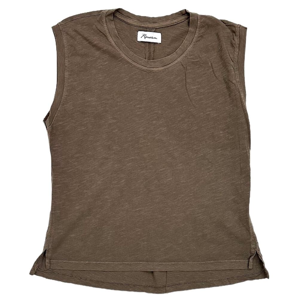 Rowan Women's Savannah Slub Cotton Muscle Tank Top Shirt in Harvest